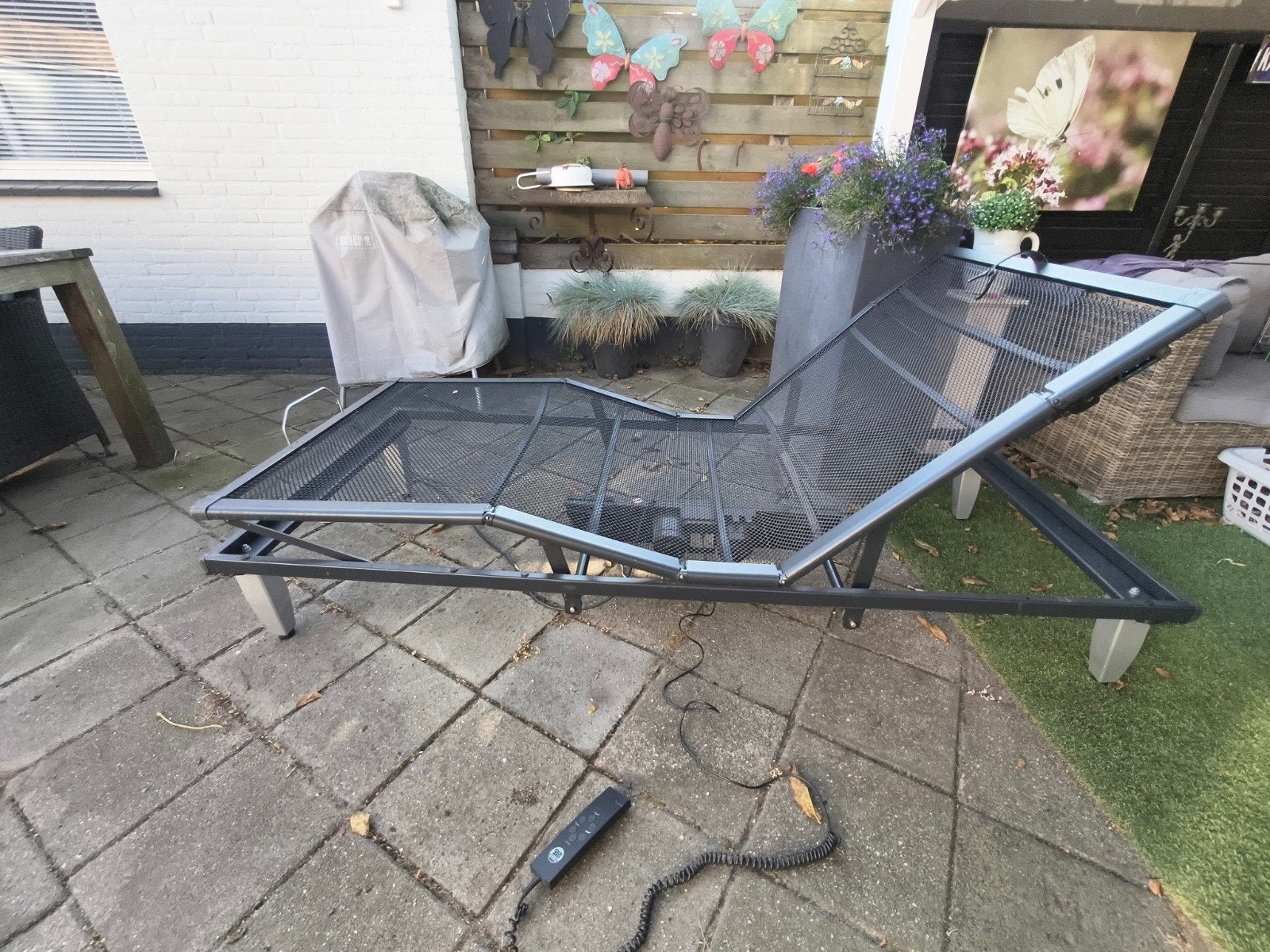 Elektrisch verstelbare spieraalbodem 90x200 cm Beter Bed, Ophalen, 90 cm, Eenpersoons, Zwart