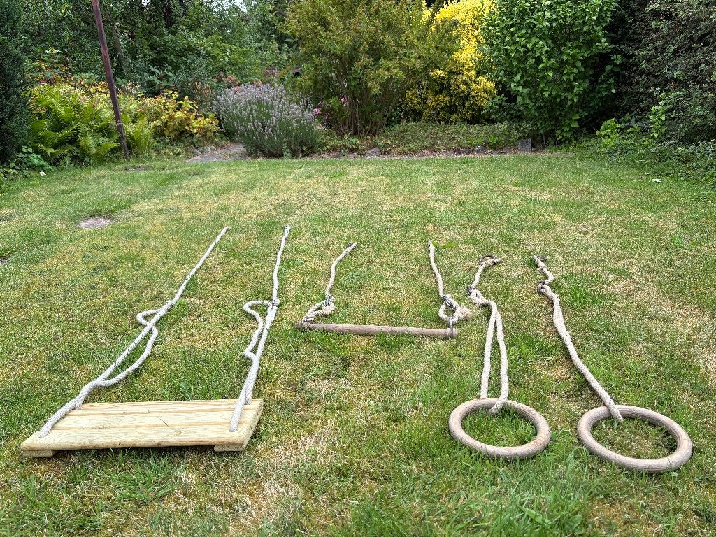 Schommel, ringen, rekstok - hout, Ophalen, Gebruikt, Schommel