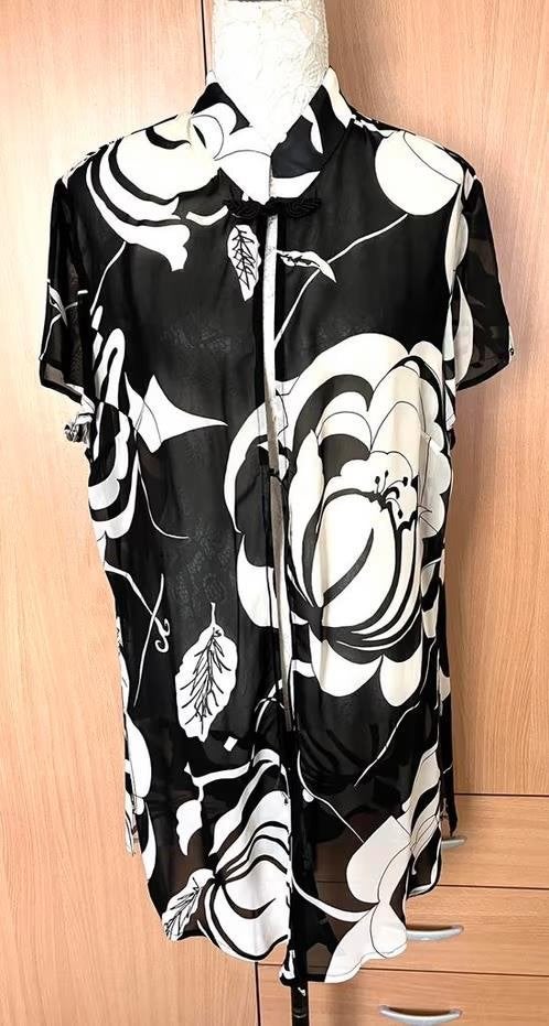 Joseph Ribkoff open blouse/tuniek maat 46[dm], Ophalen of Verzenden, Zo goed als nieuw, Maat 46/48 (XL) of groter, Zwart