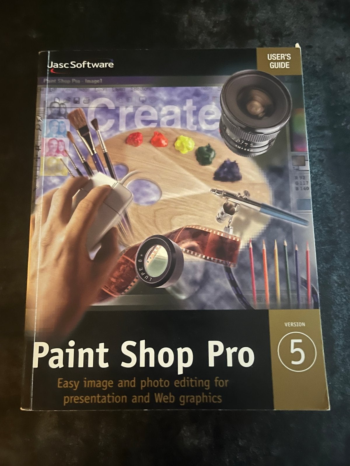 Jasc Paint Shop Pro 5 - Gebruikershandleiding (1998), Ophalen of Verzenden, Zo goed als nieuw, Windows