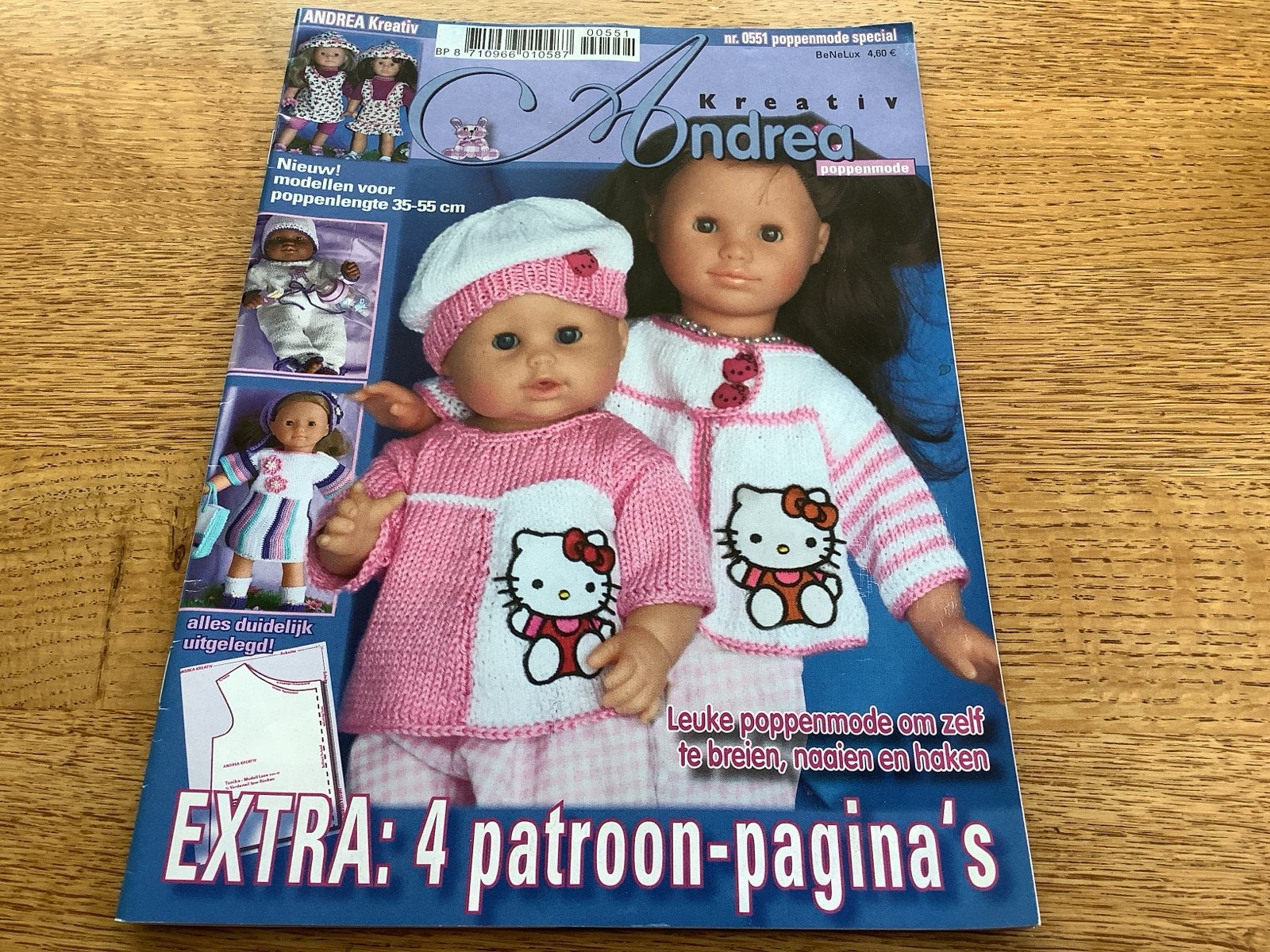 Andrea Kreativ Poppenmode Special - Brei- en haakpatronen, Ophalen of Verzenden, Gebruikt, Overige typen