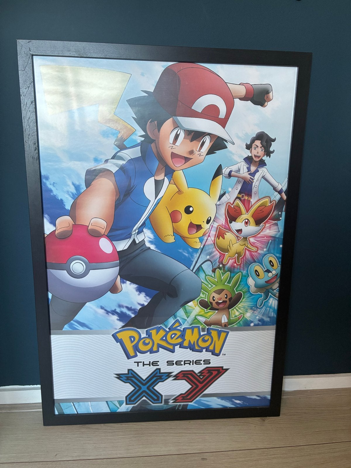 Pokémon poster in lijst, Verzamelen, Posters, Ophalen, Zo goed als nieuw, A1 t/m A3, Film en Tv
