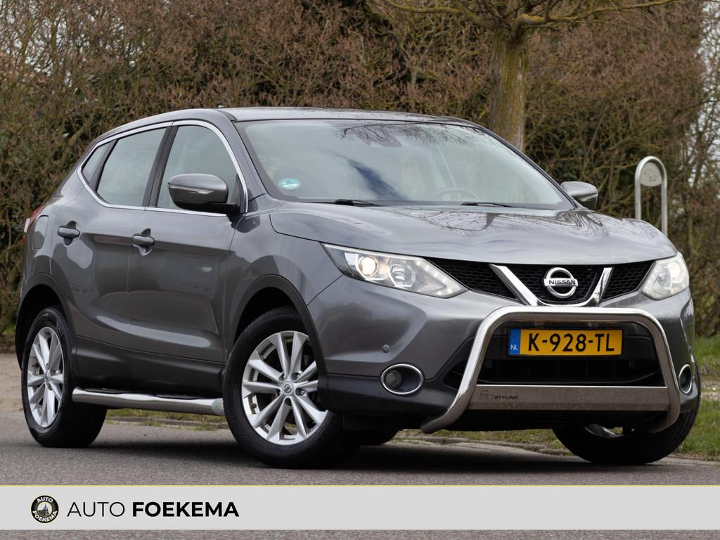 Nissan Qashqai 1.2 Acenta Bull bar Trekhaak Navi, Voorwielaandrijving, Stof, Gebruikt, Euro 6
