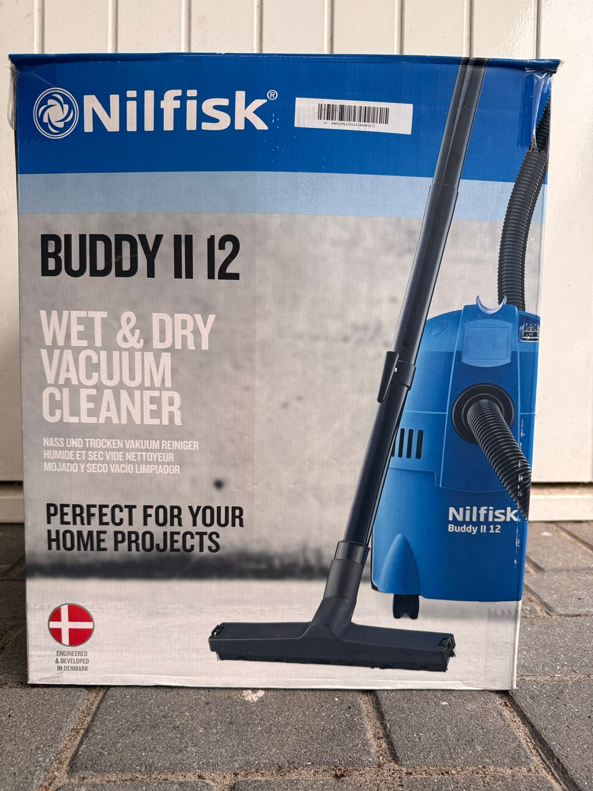 Bouwstofzuiger Nilfisk Buddy II 12 Wet & Dry Stofzuiger, Nieuw, Waterstofzuiger, Ophalen, Stofzak