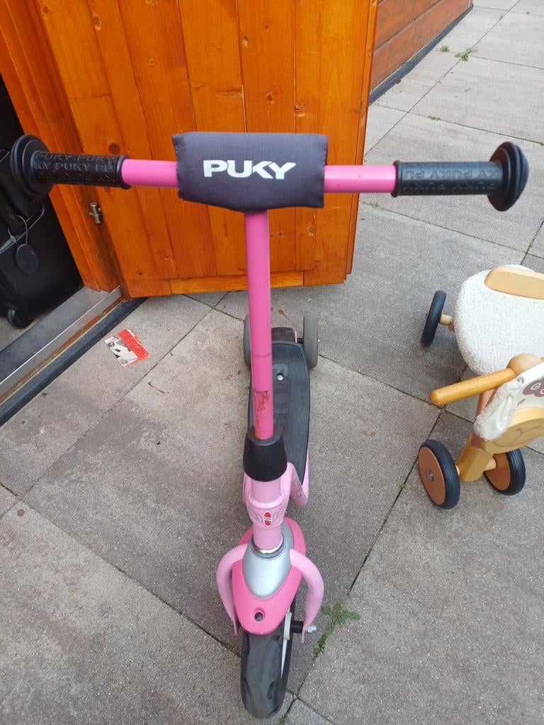 Roze Puky step voor kinderen, Ophalen, Gebruikt, Gewone step, Puky
