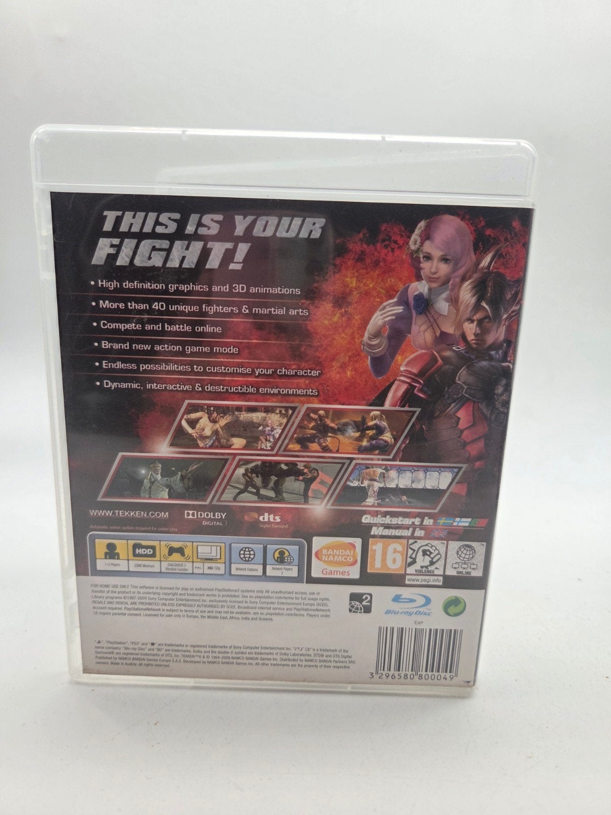 Tekken 6 - PlayStation 3 (PS3) Vechtgame, Vechten, Support@bandainamcoent.eu, 2 spelers, Ophalen of Verzenden