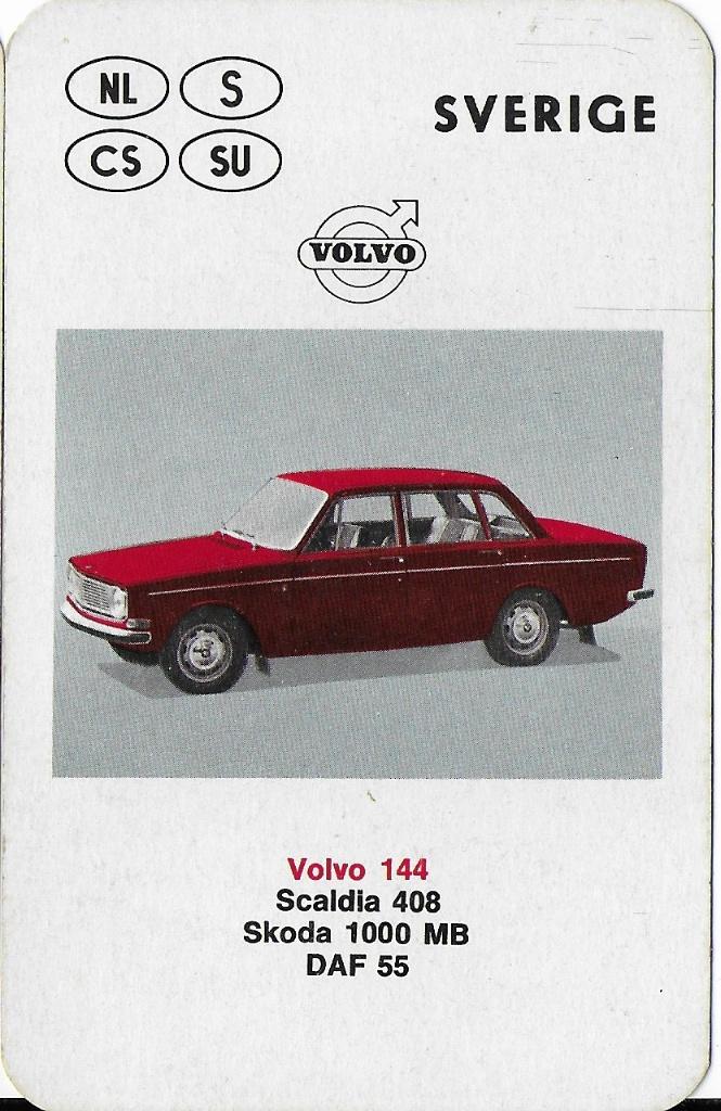 K12 autokaartje volvo 144, Ophalen of Verzenden, Zo goed als nieuw, Auto's