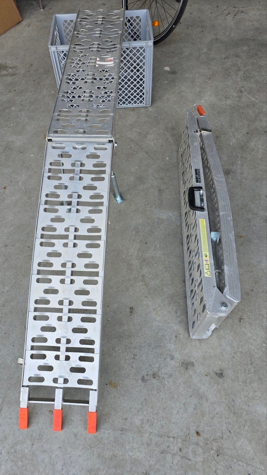 Set van 2 aluminium rijplaten - opvouwbaar, Ophalen of Verzenden