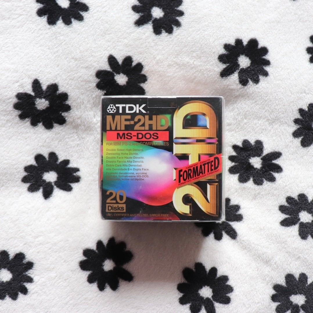 TDK MF-2HD MS-DOS Geformatteerde Floppy Disks (20 stuks), Verzenden