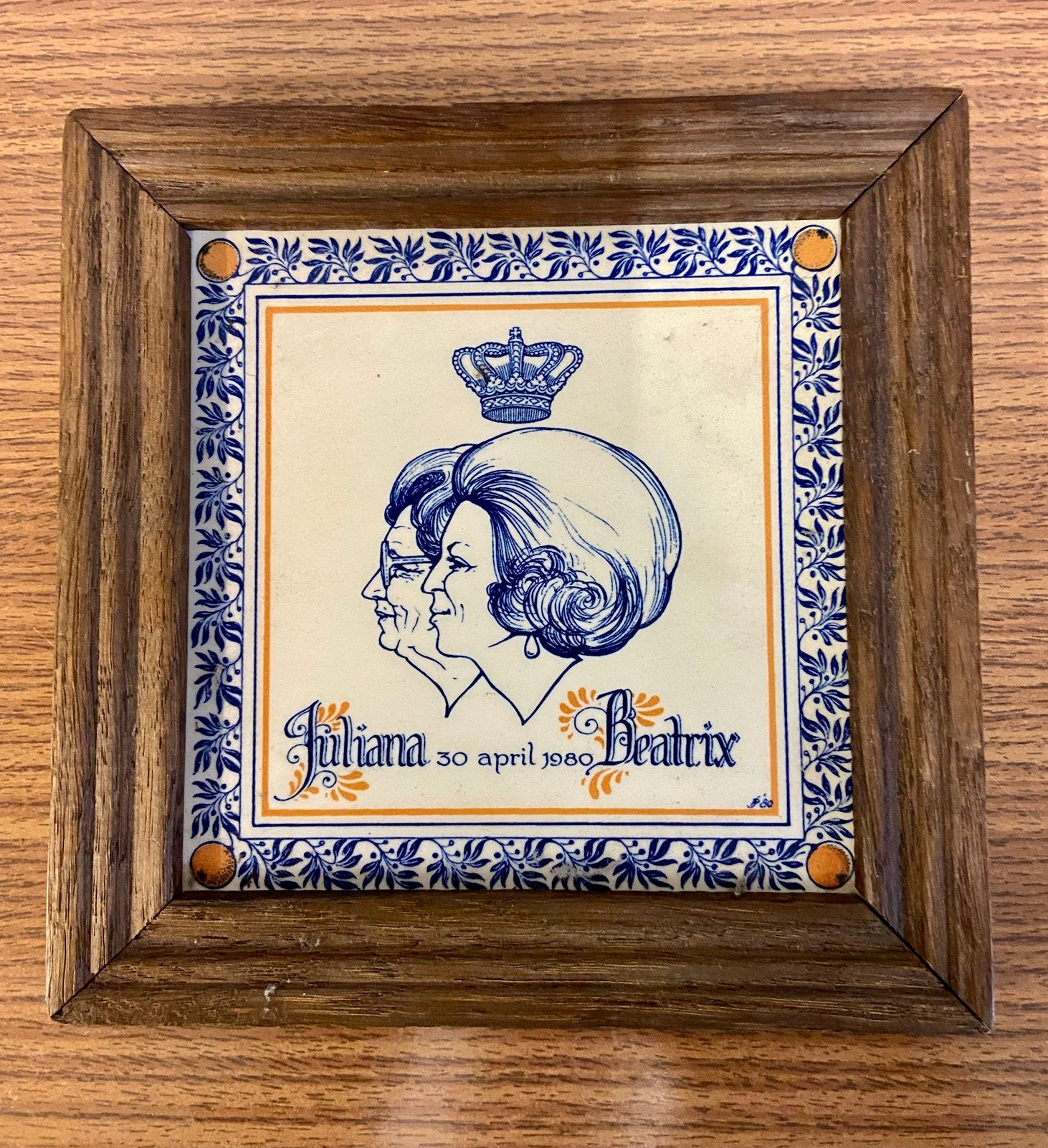 Gelegenheidstegel Juliana Beatrix troonwissel 1980, Ophalen of Verzenden