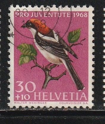 Zwitserland 1968 - Pro Juventute - Vogels, Ophalen, Gestempeld