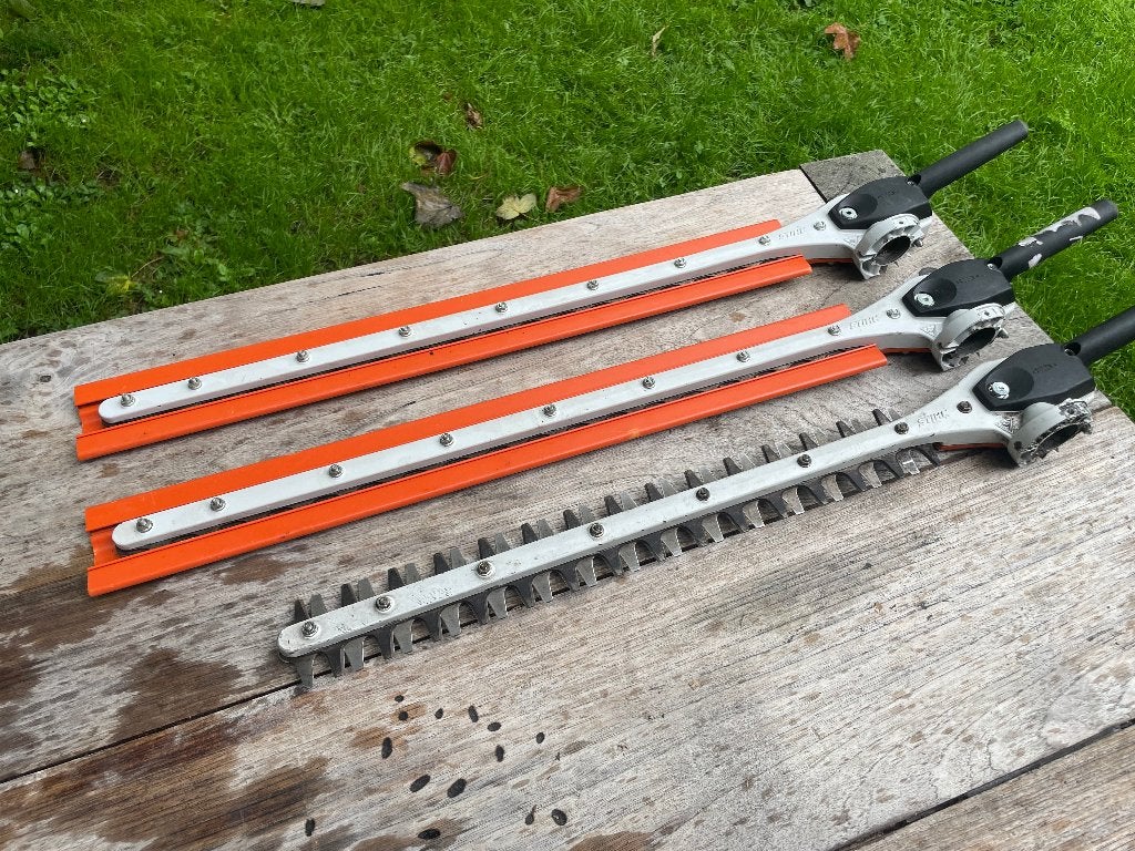 Stihl HL KM Heggenschaar op stok Messenset, Ophalen of Verzenden, Gebruikt, Benzine, Stihl