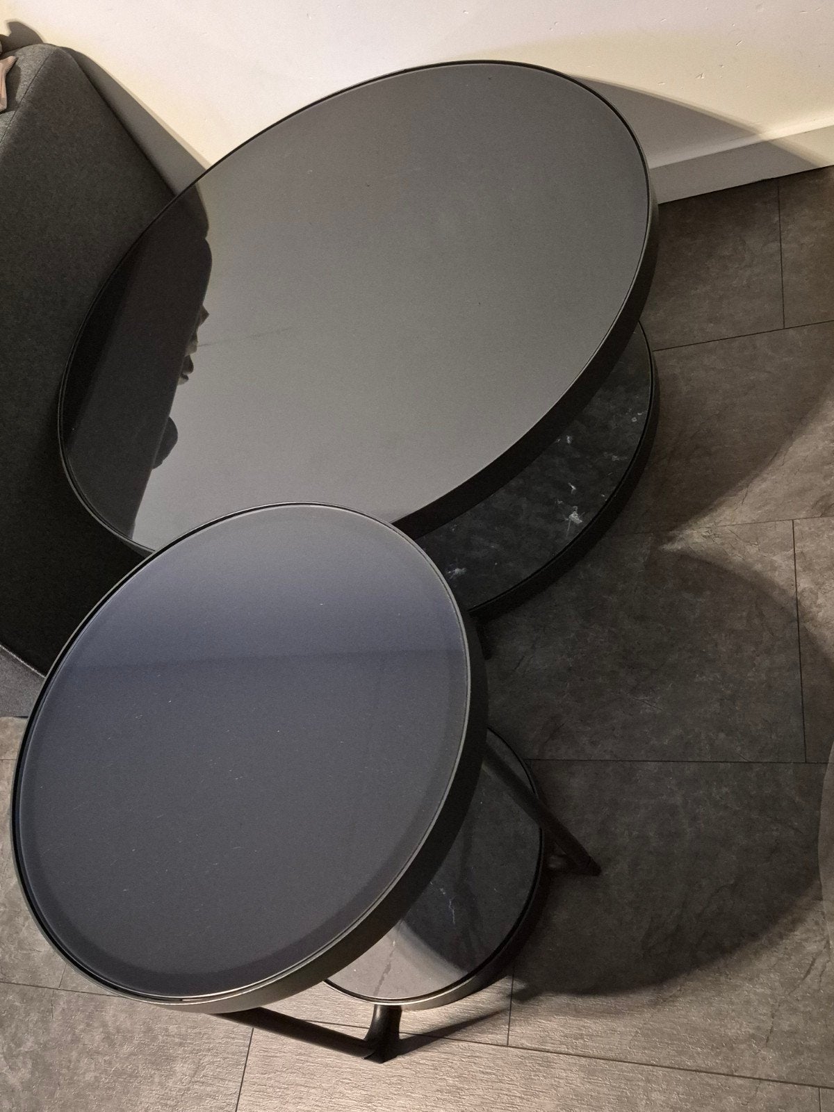 salontafel, Huis en Inrichting, Ophalen, 50 tot 100 cm, Rond, 50 tot 100 cm
