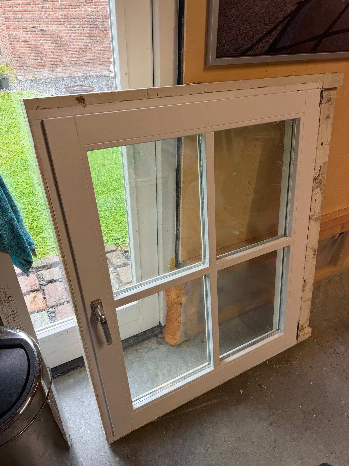 Gebruikt Gevelraam met Dubbelglas & kiepkantel, Doe-het-zelf en Verbouw, Glas en Ramen, Ophalen, Gevelraam of Ruit, Gebruikt, 80 tot 120 cm