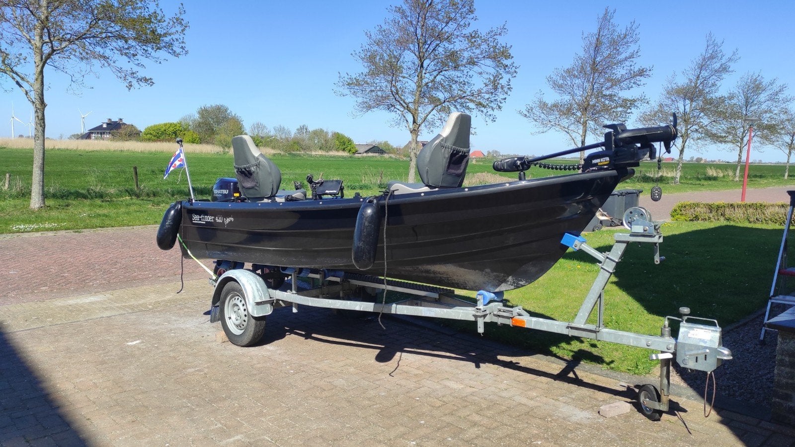 visboot Seafinder 420 compleet, Ophalen