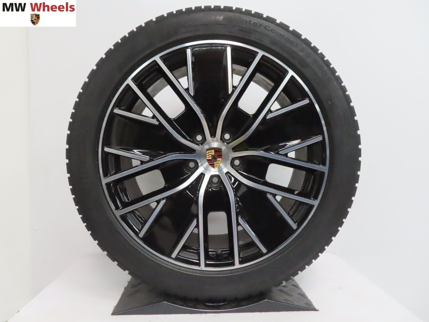 Originele Porsche Macan EV 21 inch velgen met winterbanden, 255 mm, -, -, Banden en Velgen