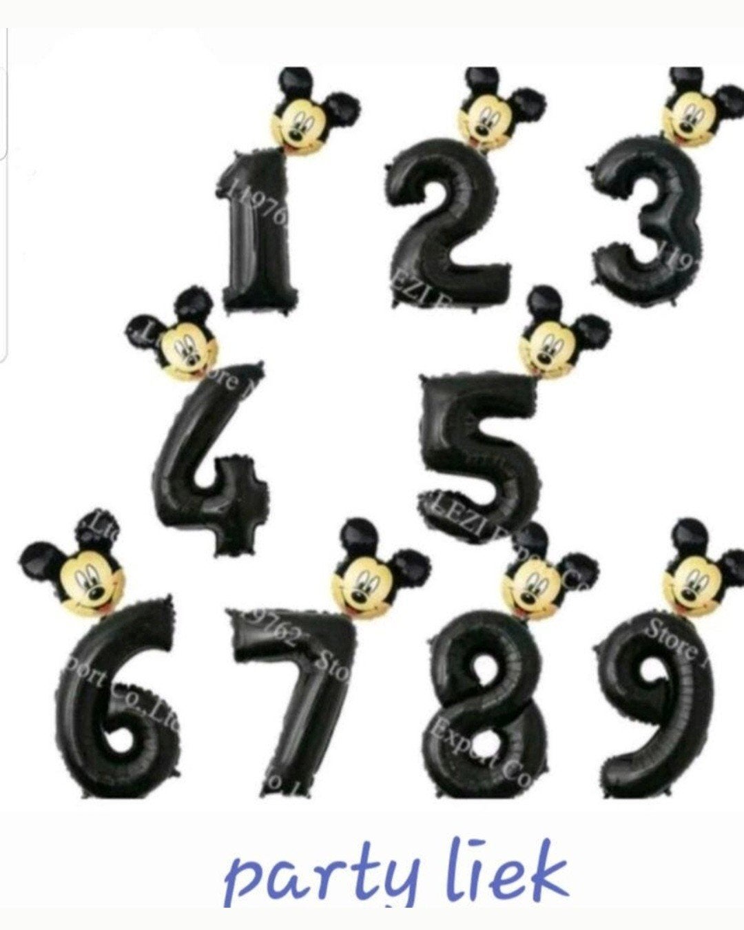 diverse Mickey mouse ballonnen, Ophalen of Verzenden, Nieuw, Versiering, Verjaardag