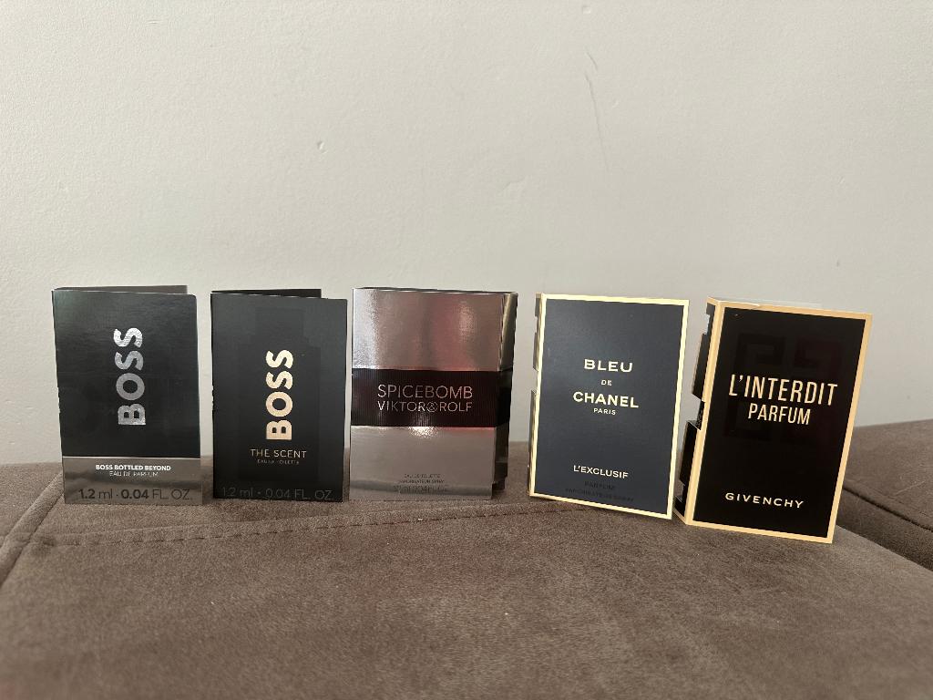 Herenparfum parfum verzameling testers proefjes, Ophalen of Verzenden, Zo goed als nieuw