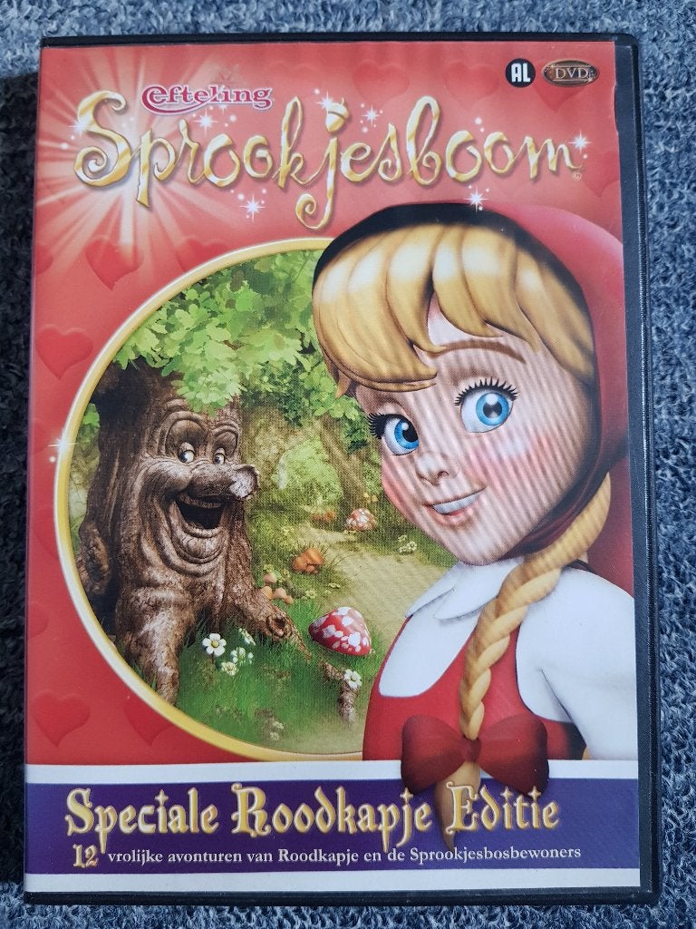 Dvd : Efteling Sprookjesboom - Speciale Roodkapje Editie, Alle leeftijden, Ophalen of Verzenden, Zo goed als nieuw, Sprookjes