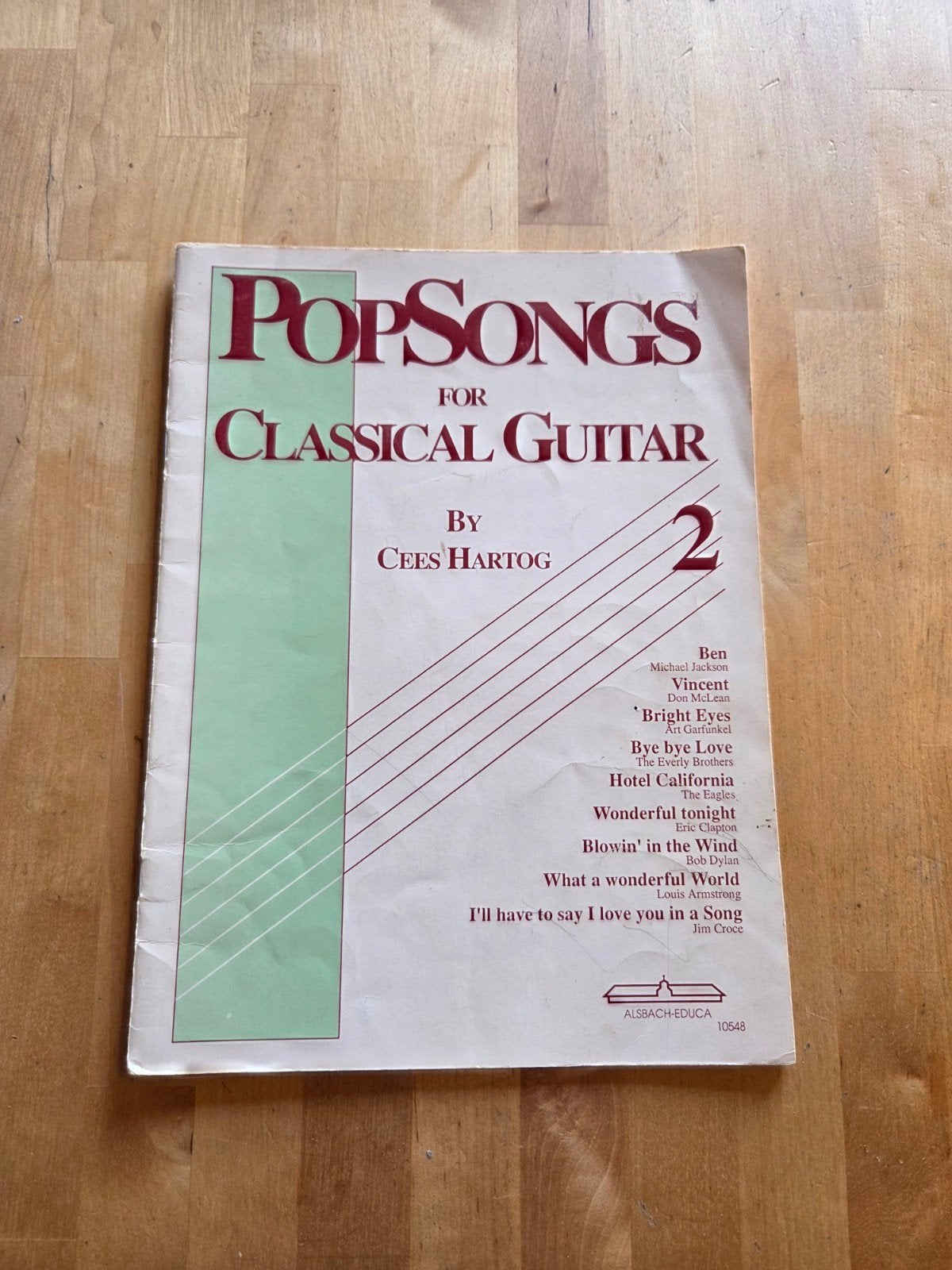 Popsongs for Classical Guitar 2 - Cees Hartog, Ophalen of Verzenden, Thema, Populair, Gitaar