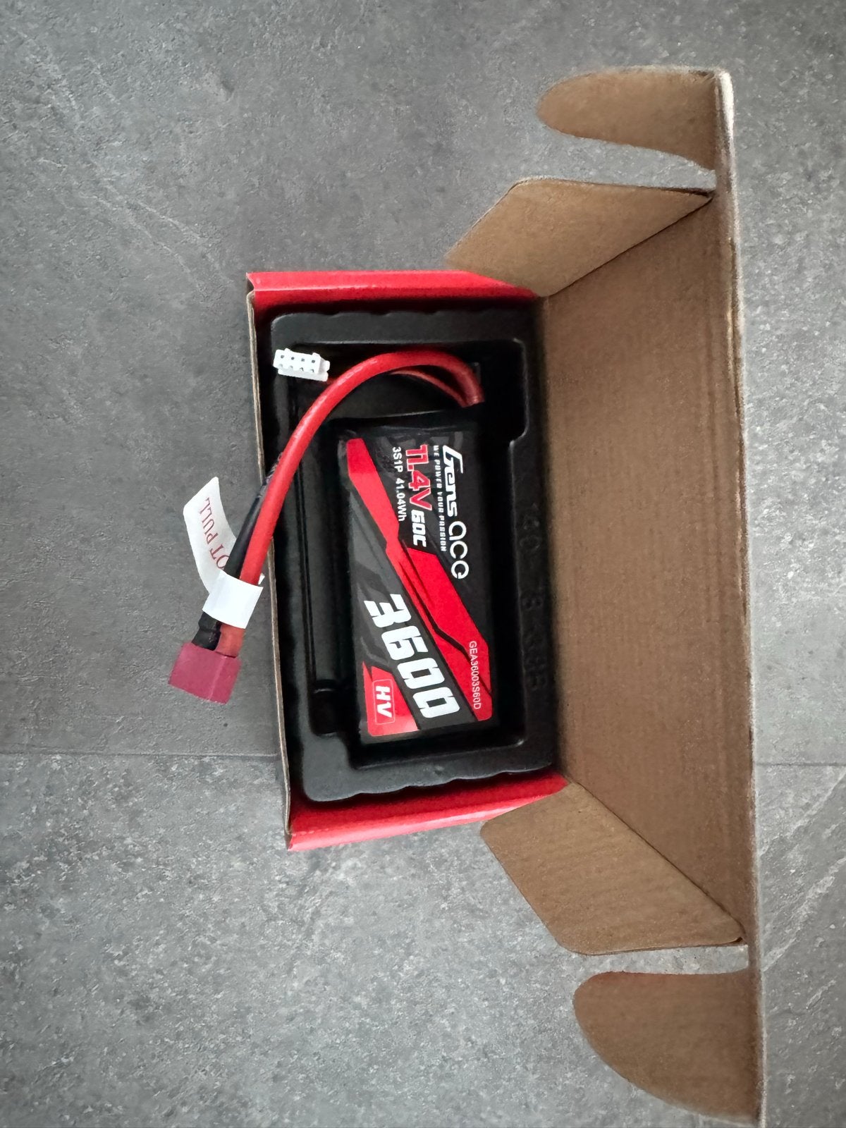 Gens Ace 3S 3600 mAh Lipo Batterij, Elektro, Auto offroad, Ophalen of Verzenden, Zo goed als nieuw