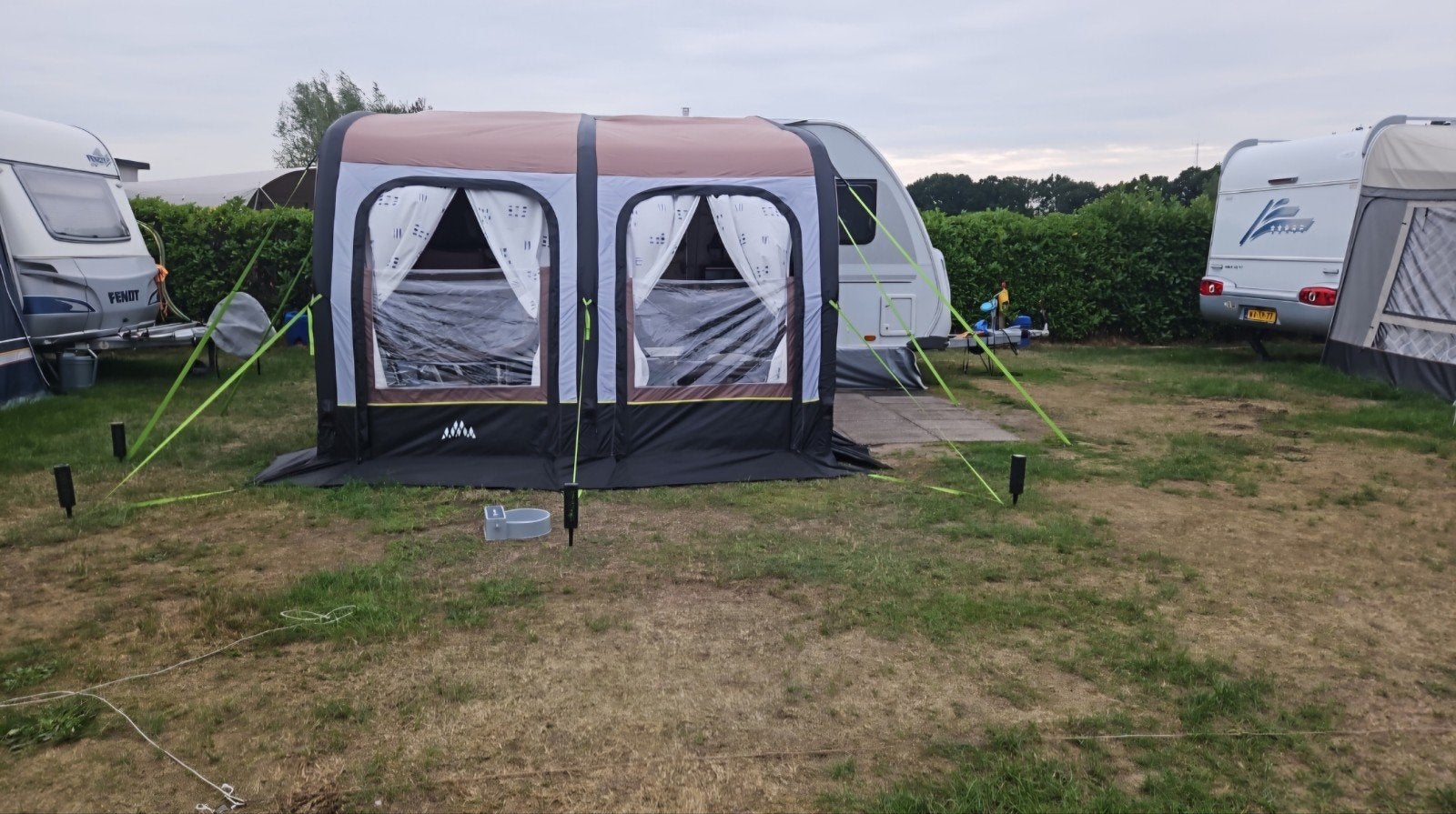 Deeltent obelink Easy Air connected 3 meter diep Breed 3.20, Caravans en Kamperen, Ophalen, Zo goed als nieuw, Tot en met 2