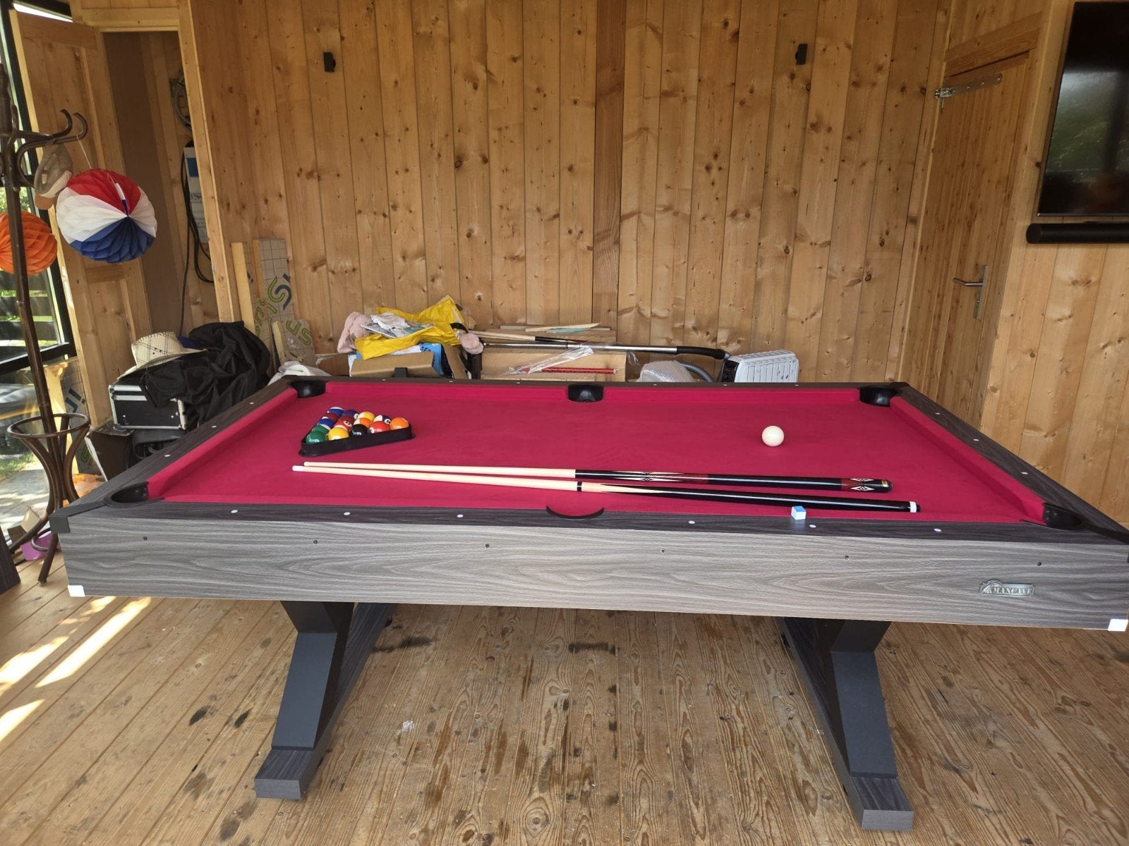 3-in-1 Biljart/Pingpong Tafel - Perfect voor Mancave!, Ophalen, Gebruikt, Biljarttafel