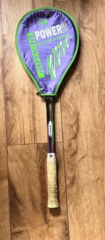 Dunlop Power Smash Squash Racket met Hoes, Sport en Fitness, Ophalen, Gebruikt, Racket, Met hoes