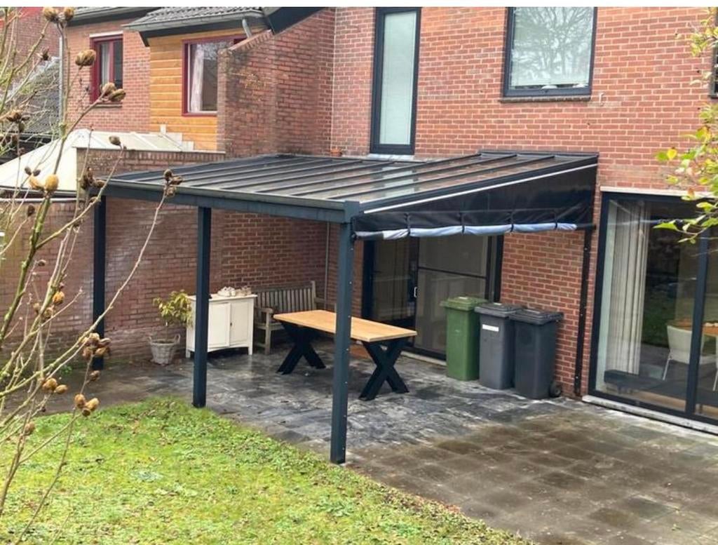 Overkapping mat wat, Tuin en Terras, Ophalen, Zo goed als nieuw, Veranda