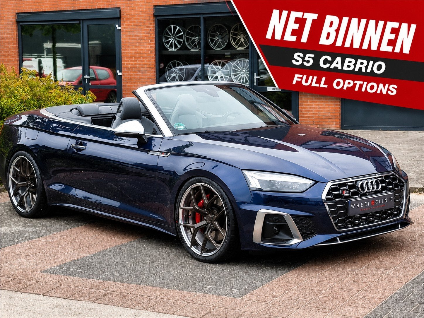 Audi S5 Cabrio 3.0 TFSI |2021|BOMVOL|B&O|360, Auto's, Automaat, Euro 5, Cabriolet, Blauw