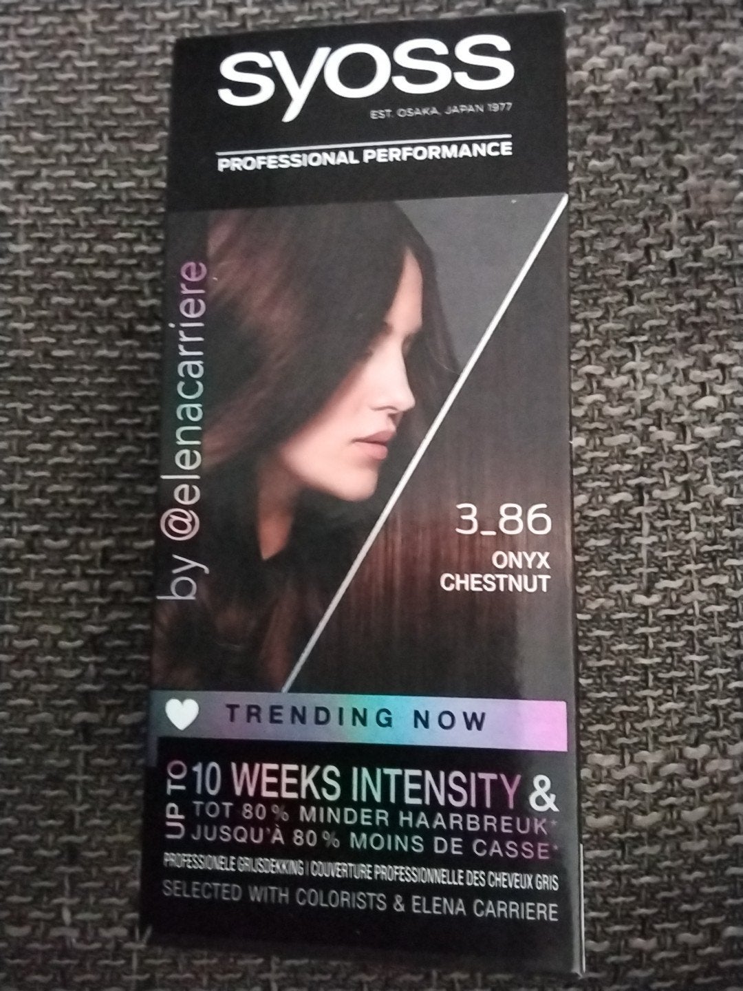 Syoss Onyx Chestnut - permanente haarverf, Ophalen of Verzenden, Nieuw, Overige typen