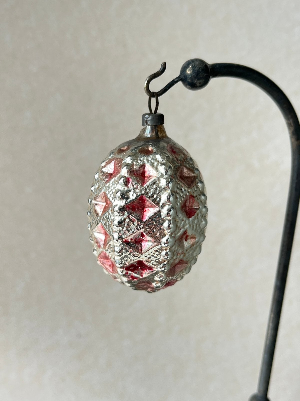 Oude glazen kerstbal (nr 59), Diversen, Kerst, Gebruikt, ., Ophalen of Verzenden, .