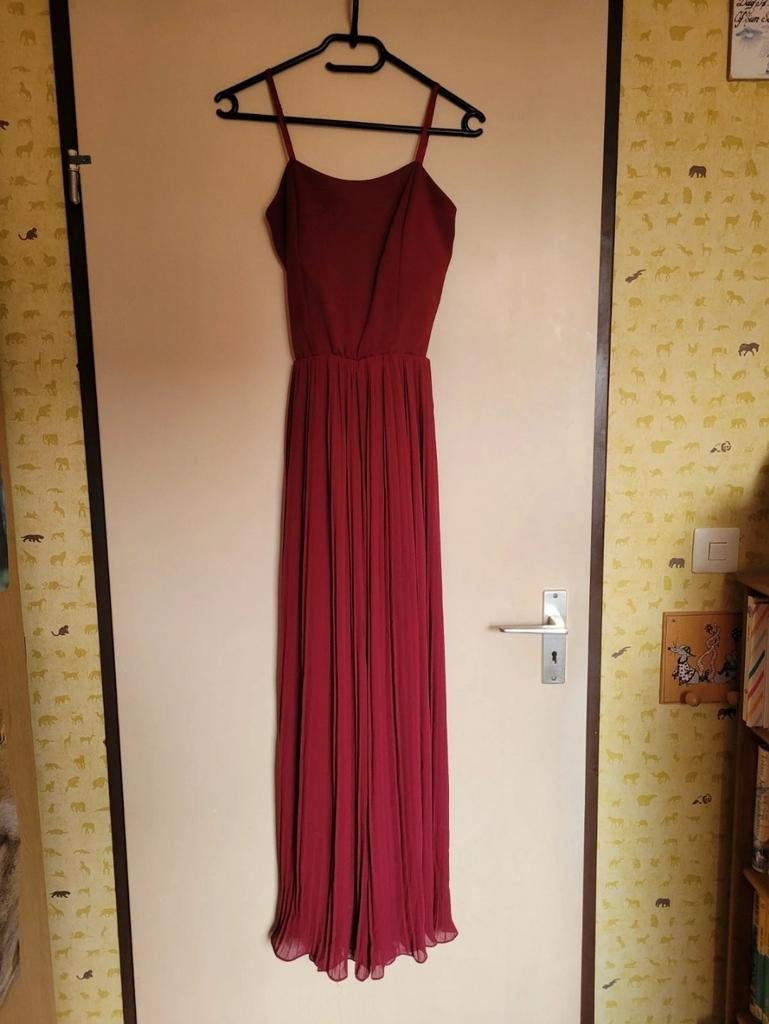 Chique rode jumpsuit, Ophalen of Verzenden, Maat 36 (S), Rood, Onbekend
