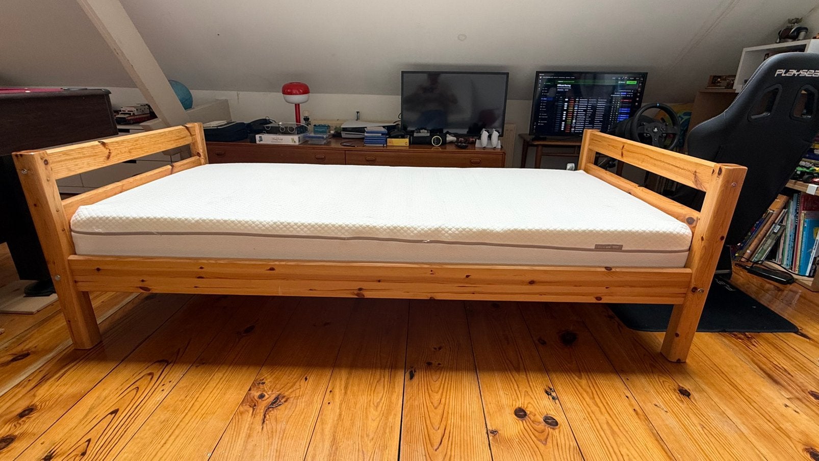 Flexa kids bed for sale, Ophalen, 90 cm, Eenpersoons, Bruin