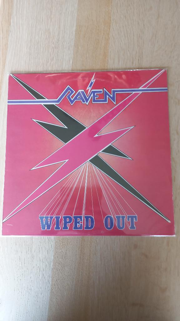 raven            wiped out, 1980 - 1989, Zo goed als nieuw, 12 inch, Inclusief binnenhoes