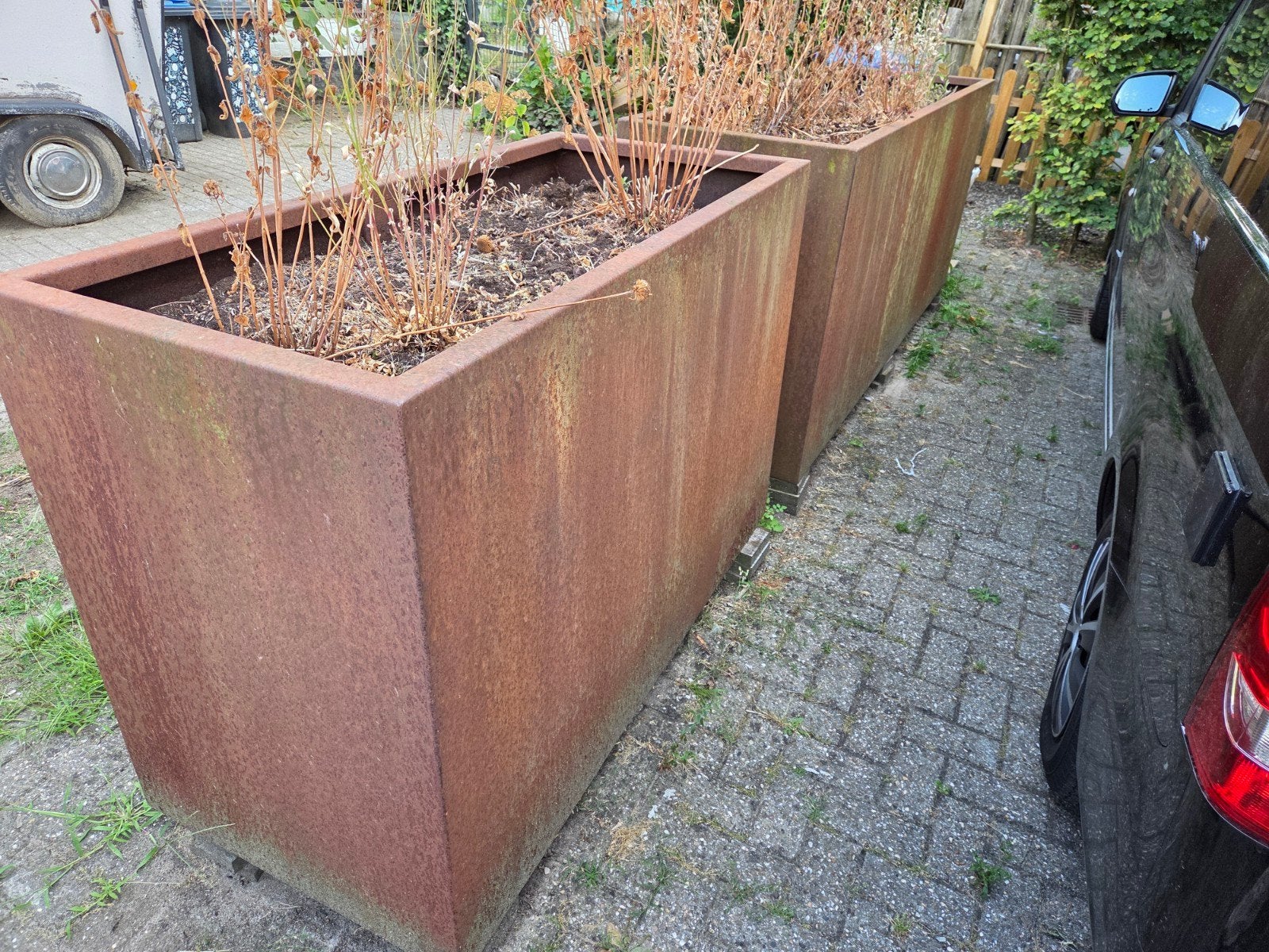 Cortexstalen plantenbakken, Ophalen, Rechthoekig, Hout, 60 cm of meer
