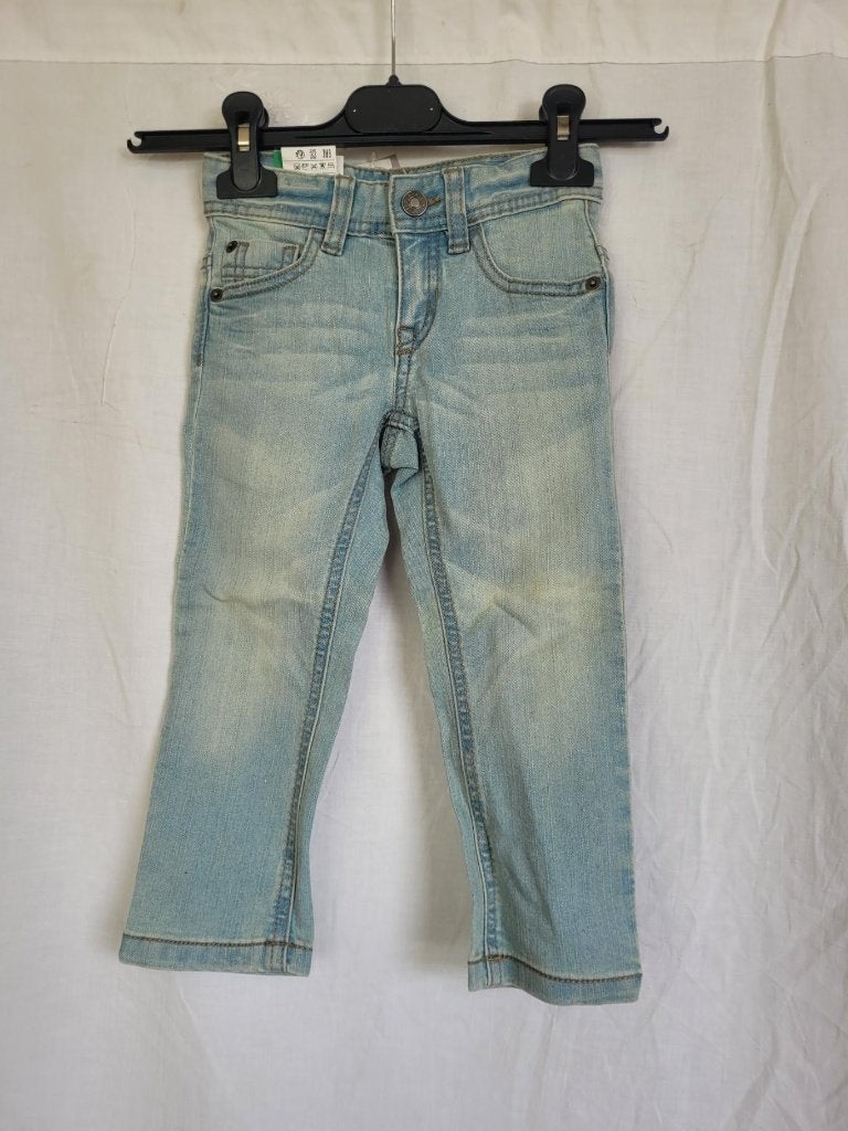 NIEUWE spijkerbroek mt 92 merk Bennetton Kids, Broek, ., Nieuw, Ophalen of Verzenden