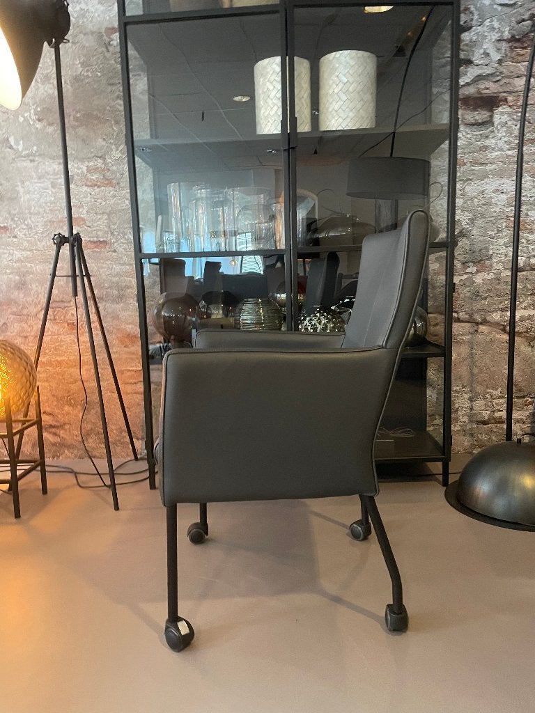 Leren eetkamerstoelen Saar set van 6 | Woonloods Dongen, Huis en Inrichting, Stoelen, Ophalen, Overige kleuren, Nieuw, Leer
