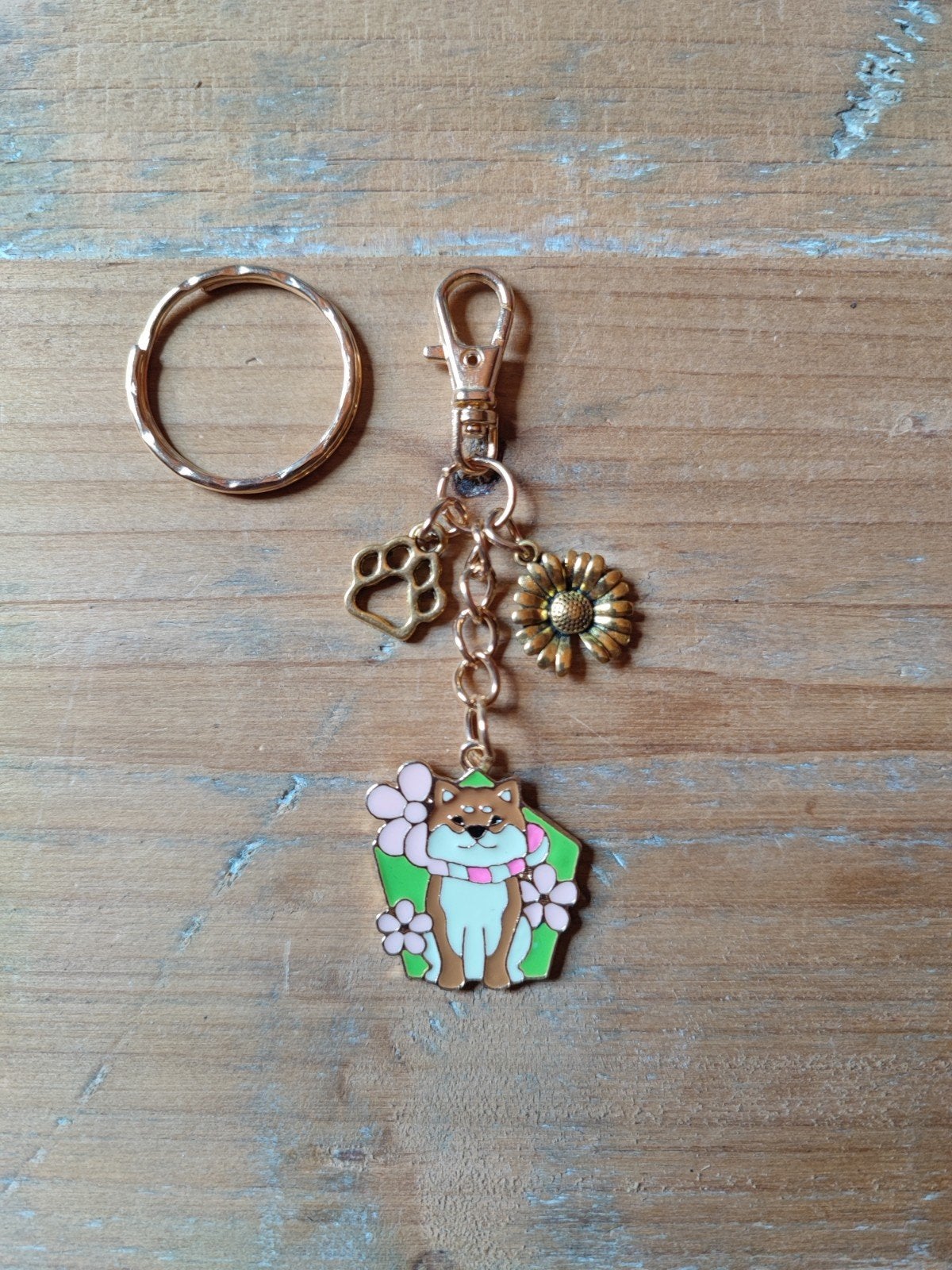 Nieuwe Shiba Inu sleutelhanger honden pootje, Verzamelen, Verzenden, Nieuw, Dier of Natuur