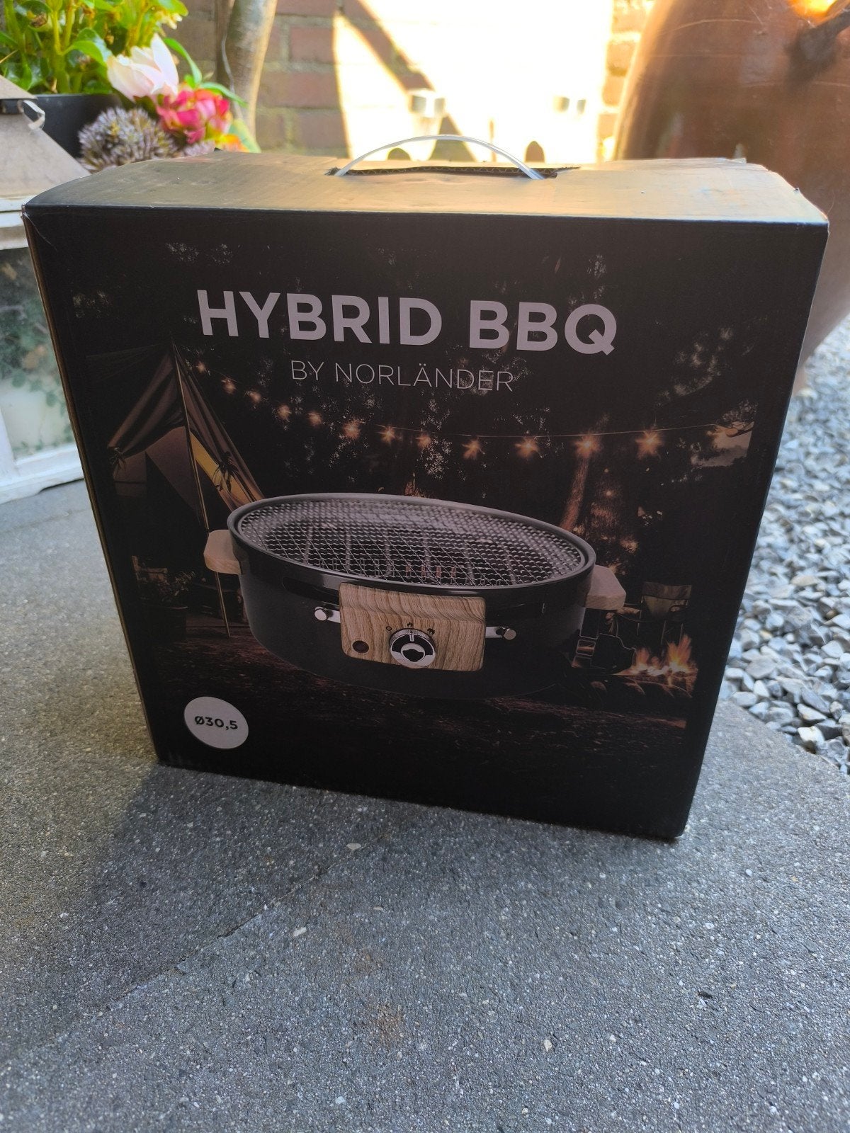 Nieuwe Norländer Hybrid BBQ Ø30,5 cm – tafelbarbecue, Tuin en Terras, Onbekend, Nieuw, Ophalen of Verzenden, NORLÄNDER OUTDOOR