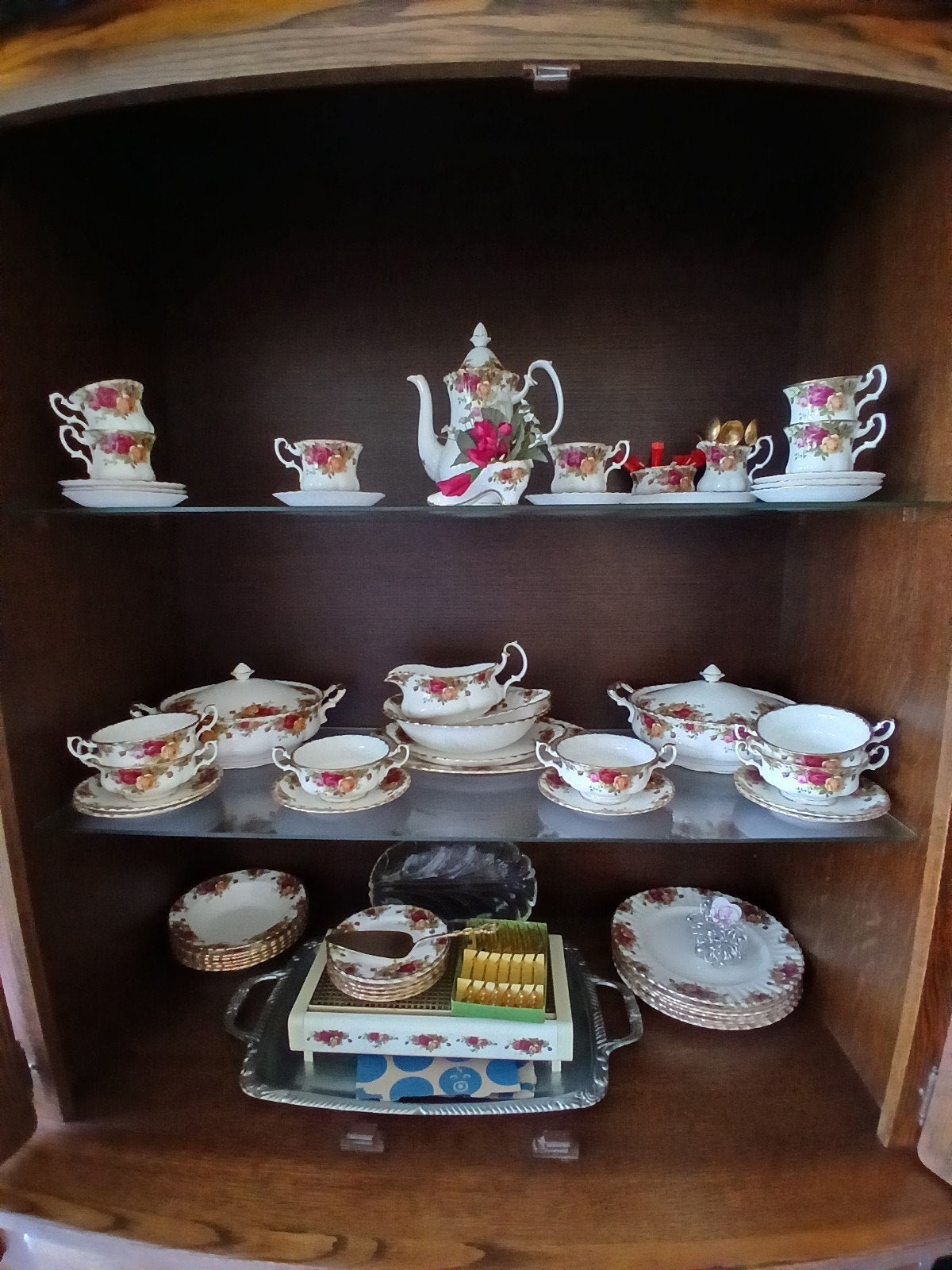 Compleet servies Old Country Roses, Ophalen of Verzenden