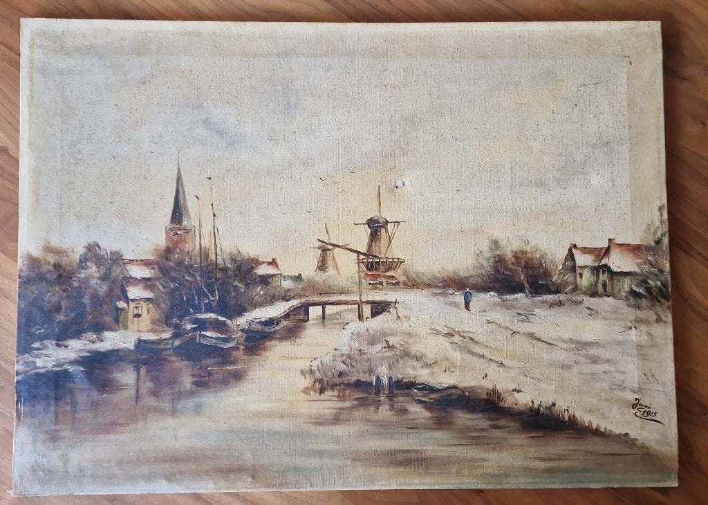 Oude schilderij, Ophalen of Verzenden