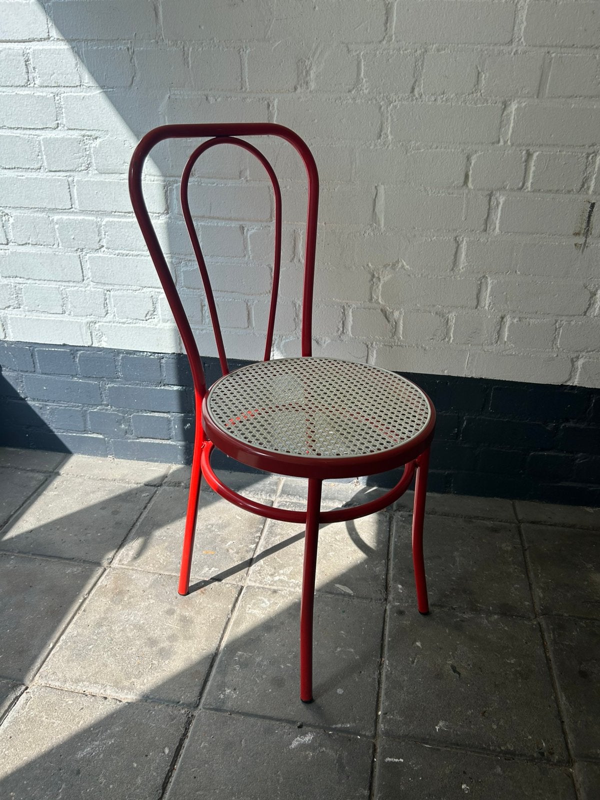 Leuk jaren 90 stoeltje rood webbing, Ophalen, Gebruikt, Vintage, Eén