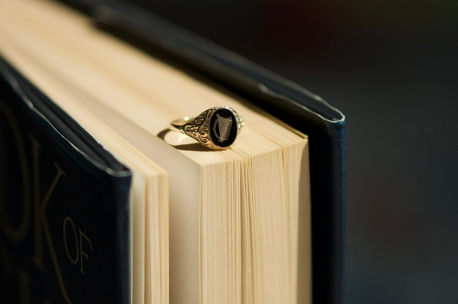 Vintage 9 karaat Harp ring, Sieraden, Tassen en Uiterlijk, Ringen, Verzenden, Nvt, Dame, Nvt
