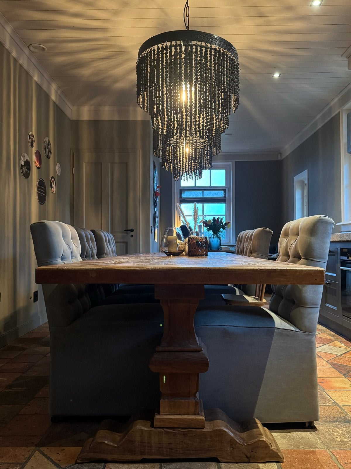 Kloostertafel robuuste eettafel - 300x100x76,5 cm, Ophalen, Gebruikt, 200 cm of meer, 50 tot 100 cm