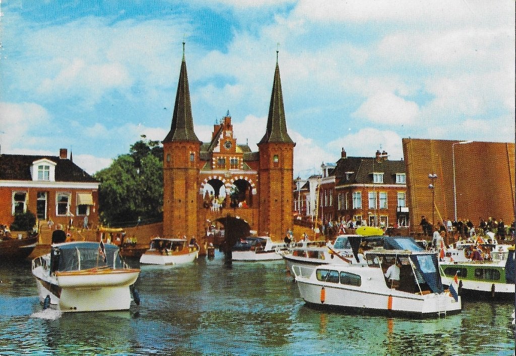 Sneek Friesland Ongelopen Ansichtkaart (4039), Ophalen of Verzenden, 1980 tot heden, Gelopen, Friesland