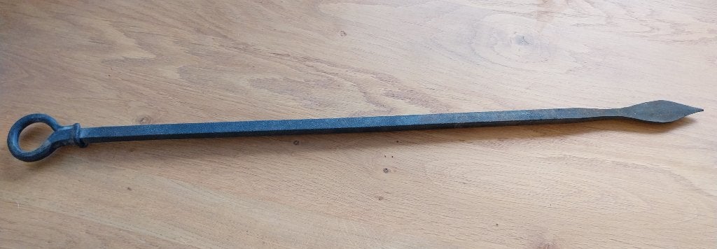 Gietijzeren pook, Ophalen, Zwart, Metaal, Landelijk