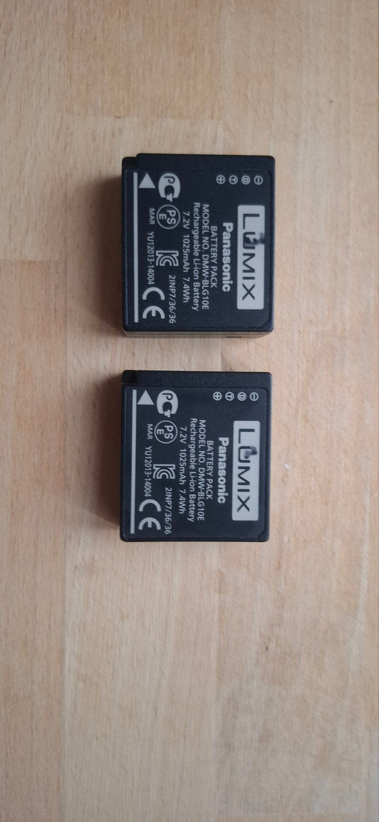 2 Panasonic Accu's (Ook voor Panasonic lumix dc tz99), Ophalen of Verzenden, Panasonic