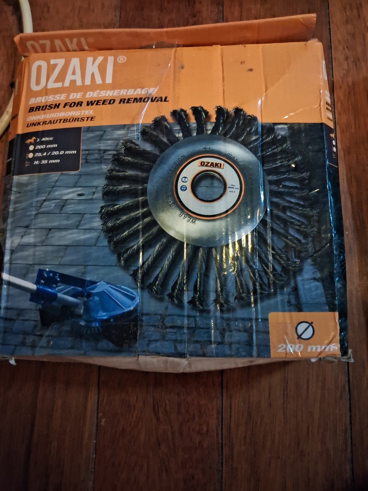 Ozaki Onkruidborstels voor bosmaaiers - 150mm en 200mm, Ophalen, Accu, Zo goed als nieuw, 30 tot 50 cm