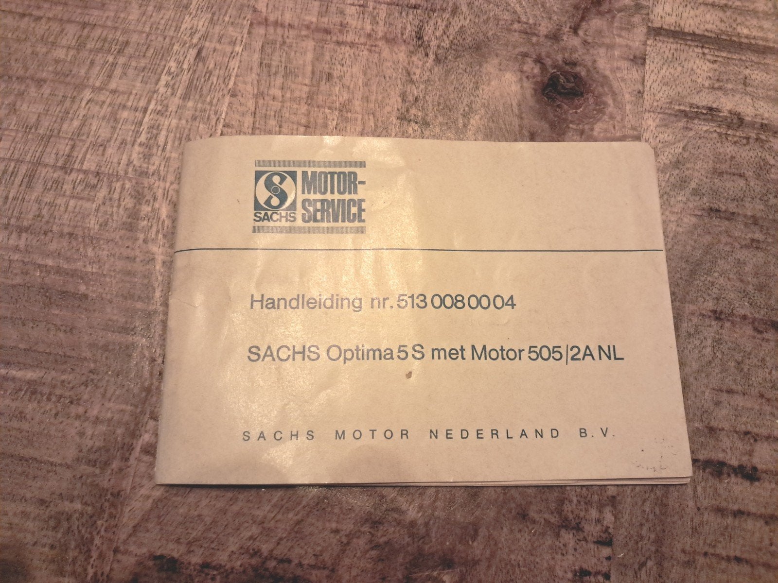 Handleiding Sachs Optima 5S met Motor 505/2A NL, Ophalen of Verzenden, Gebruikt
